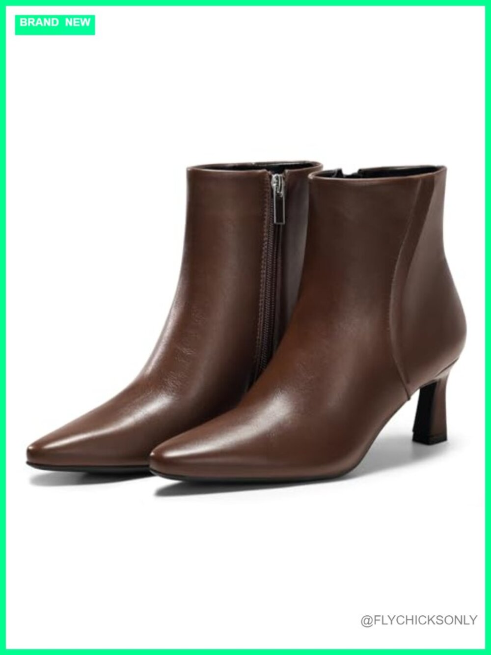 Womens Ankle Boots Kitten Low Heel Closed Pointed Booties Side Zipper Dress